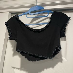 urban outfitters cropped shirt